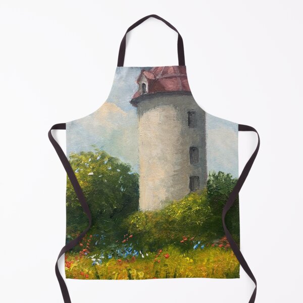 Item preview, Old Stone Farm SILO Oil Painting, Country Scene designed and sold by JoyfulWhimsy.