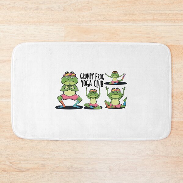 Item preview, Grumpy Frog Yoga Club – Zen frogs with bad temper designed and sold by StormArte.