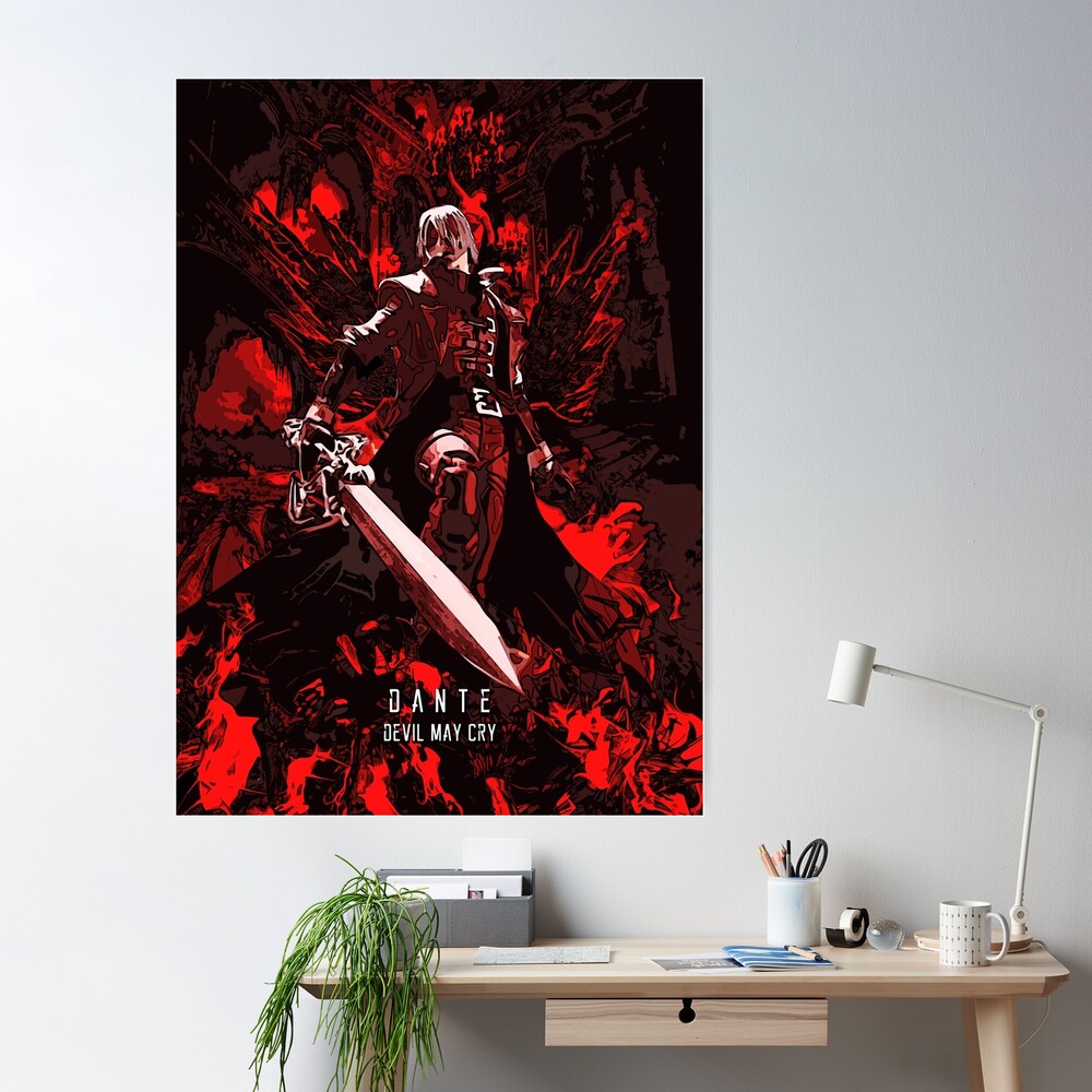 Dante - Devil May Cry - Son of Sparda  Poster for Sale by Splatter-arts