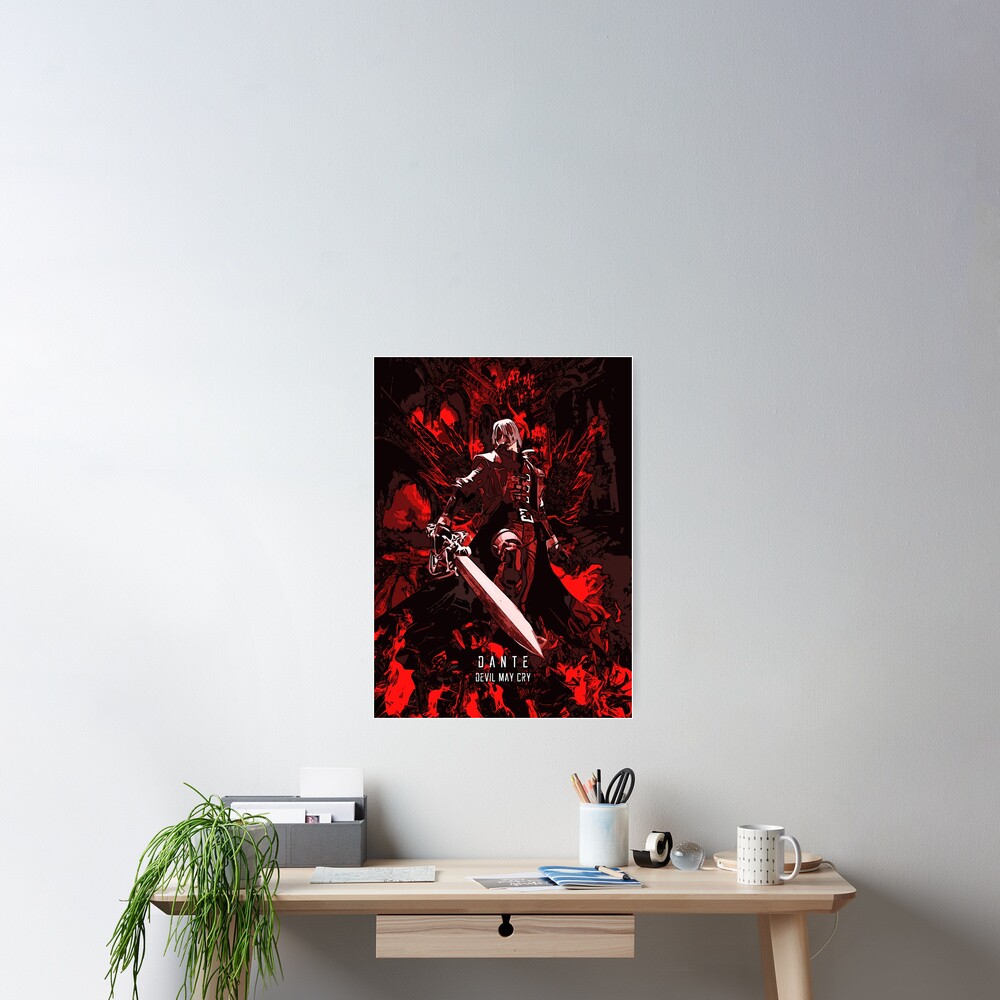 Dante - Devil May Cry - Son of Sparda  Poster for Sale by Splatter-arts