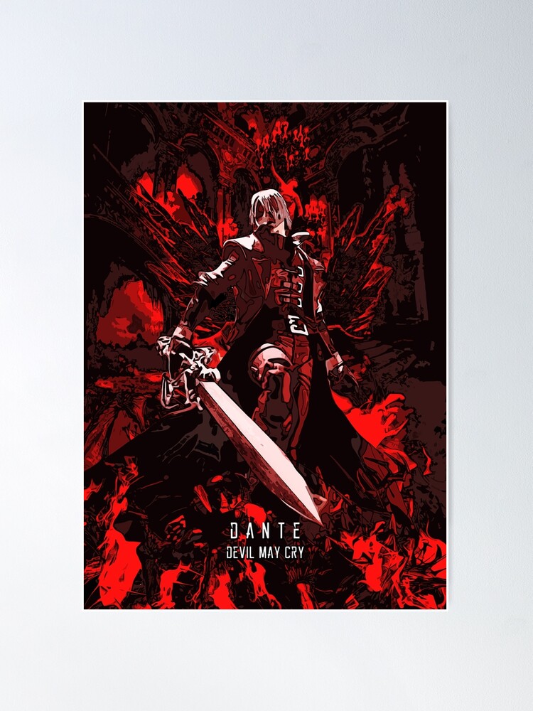 Dante - Devil May Cry - Son of Sparda  Poster for Sale by Splatter-arts