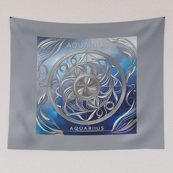Item preview, Zodiacal Pattern - Aquarius designed and sold by PatronesKawai.