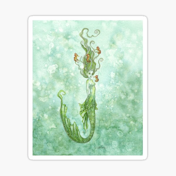 Curious Seahorses Sticker