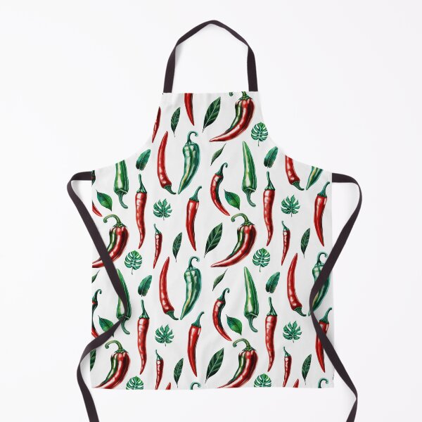 Item preview, Red and Green Chili Peppers Pattern designed and sold by Olea Patterns.