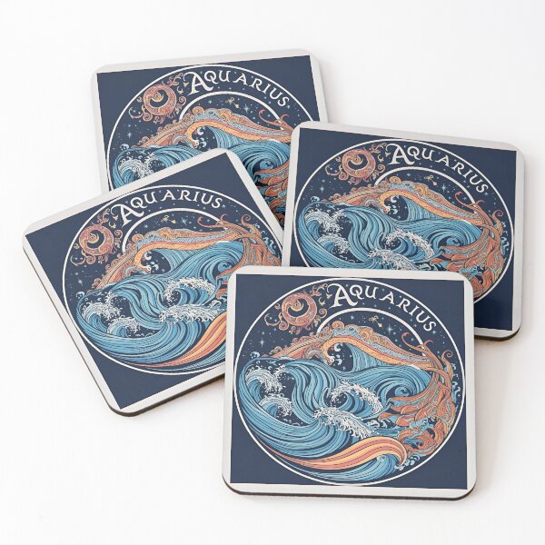 Item preview, Zodiacal Pattern - Aquarius designed and sold by PatronesKawai.