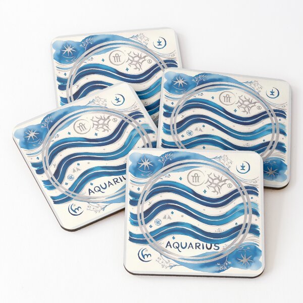 Item preview, Zodiacal Pattern - Aquarius designed and sold by PatronesKawai.