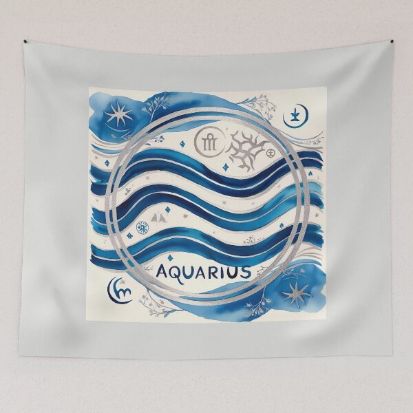 Item preview, Zodiacal Pattern - Aquarius designed and sold by PatronesKawai.