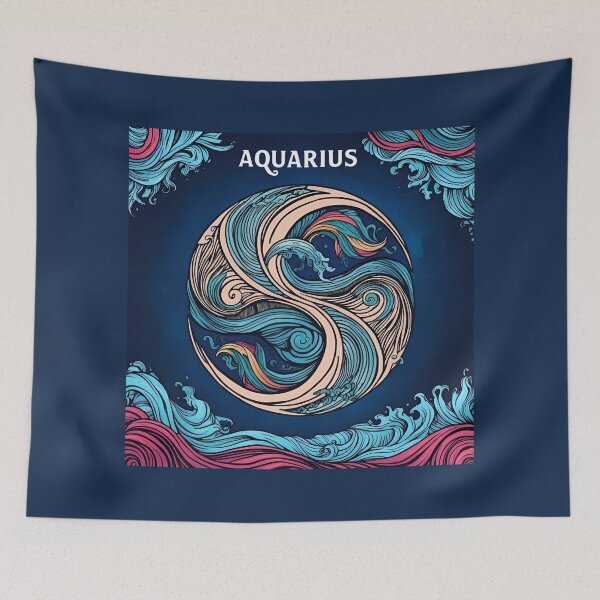 Item preview, Zodiacal Pattern - Aquarius designed and sold by PatronesKawai.
