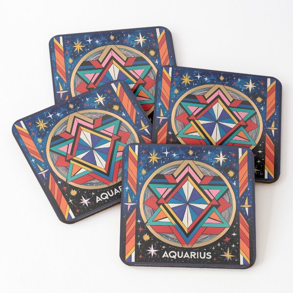 Item preview, Zodiacal Pattern - Aquarius designed and sold by PatronesKawai.