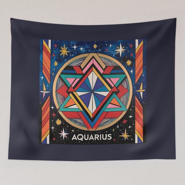 Item preview, Zodiacal Pattern - Aquarius designed and sold by PatronesKawai.