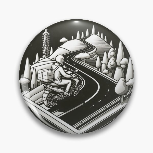 Item preview, Biker's Journey Through Lampung #3 – AI Vector Art of Urban Adventure for Touring Lovers and Cityscape Enthusiasts designed and sold by knalpot-design.