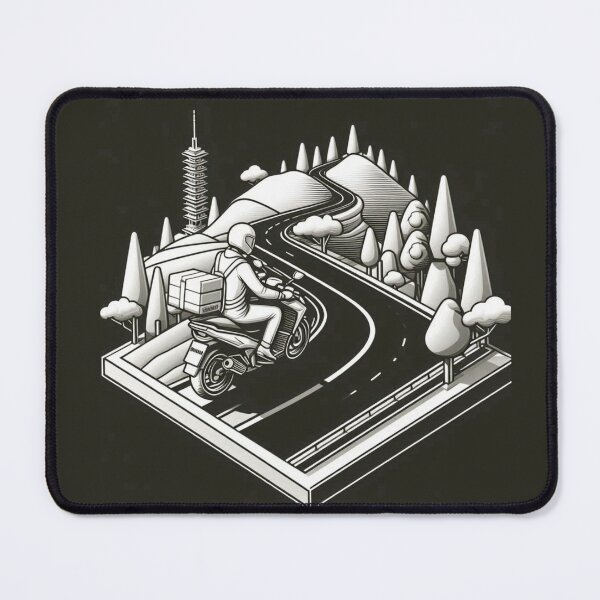 Item preview, Biker's Journey Through Lampung #3 – AI Vector Art of Urban Adventure for Touring Lovers and Cityscape Enthusiasts designed and sold by knalpot-design.