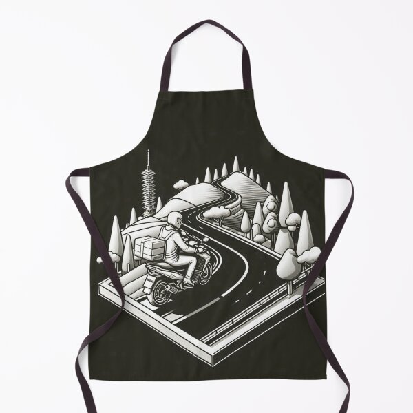 Item preview, Biker's Journey Through Lampung #3 – AI Vector Art of Urban Adventure for Touring Lovers and Cityscape Enthusiasts designed and sold by knalpot-design.