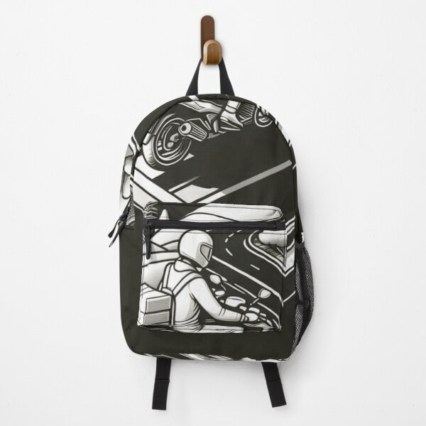 Item preview, Biker's Journey Through Lampung #3 – AI Vector Art of Urban Adventure for Touring Lovers and Cityscape Enthusiasts designed and sold by knalpot-design.