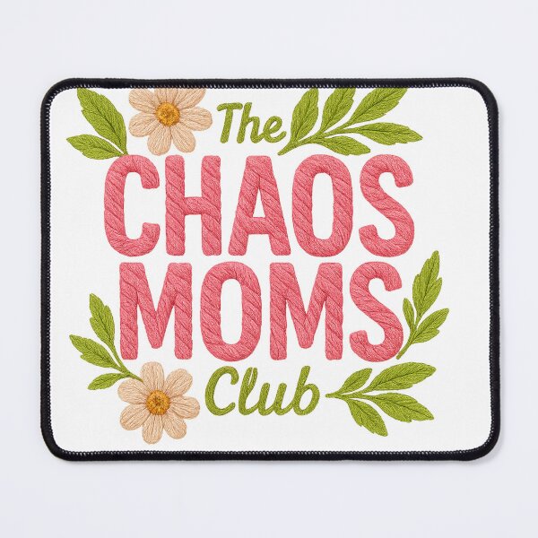 Item preview, Chaos Mamas Club - Retro Embroidery Design designed and sold by InnaPo ⭐⭐⭐⭐⭐.