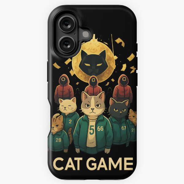Item preview, CAT GAME – Squid Game Parodie mit Katzen | Lustiges K-Drama Meme T-Shirt Design designed and sold by WAUZ.