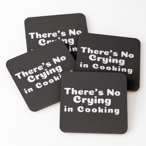 Item preview, There's No Crying in Cooking designed and sold by Beverly Kempf.