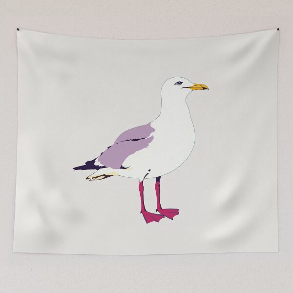 Item preview, Ilustración de arte pop de gaviota moderna designed and sold by feenandneen.