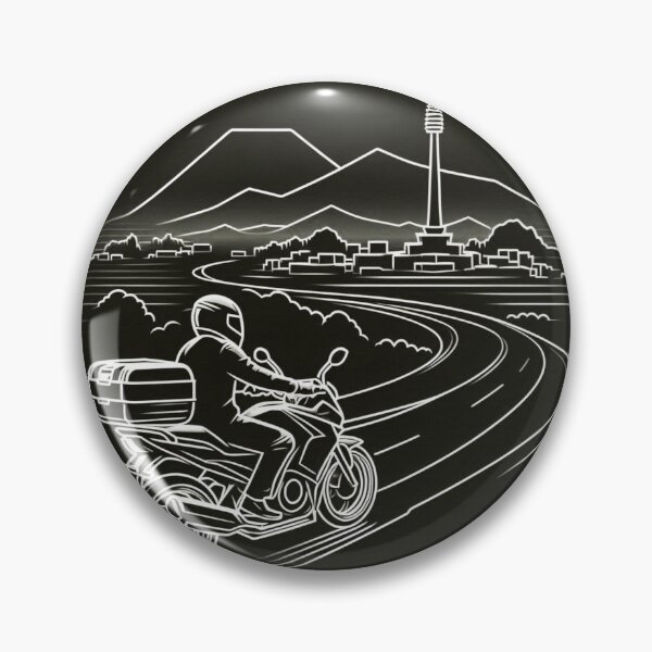 Item preview, Biker's Journey Through Lampung #4 – AI Vector Art of Urban Adventure for Touring Lovers and Cityscape Enthusiasts designed and sold by knalpot-design.