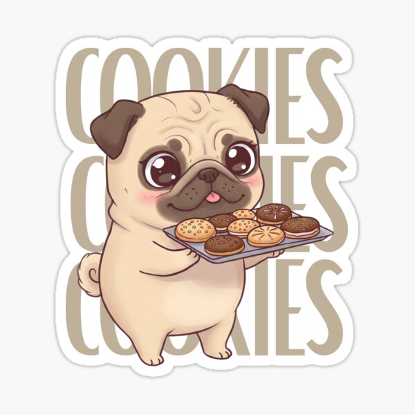 Item preview, Funny Chef Pug Baking Cookies designed and sold by Claustronautas.