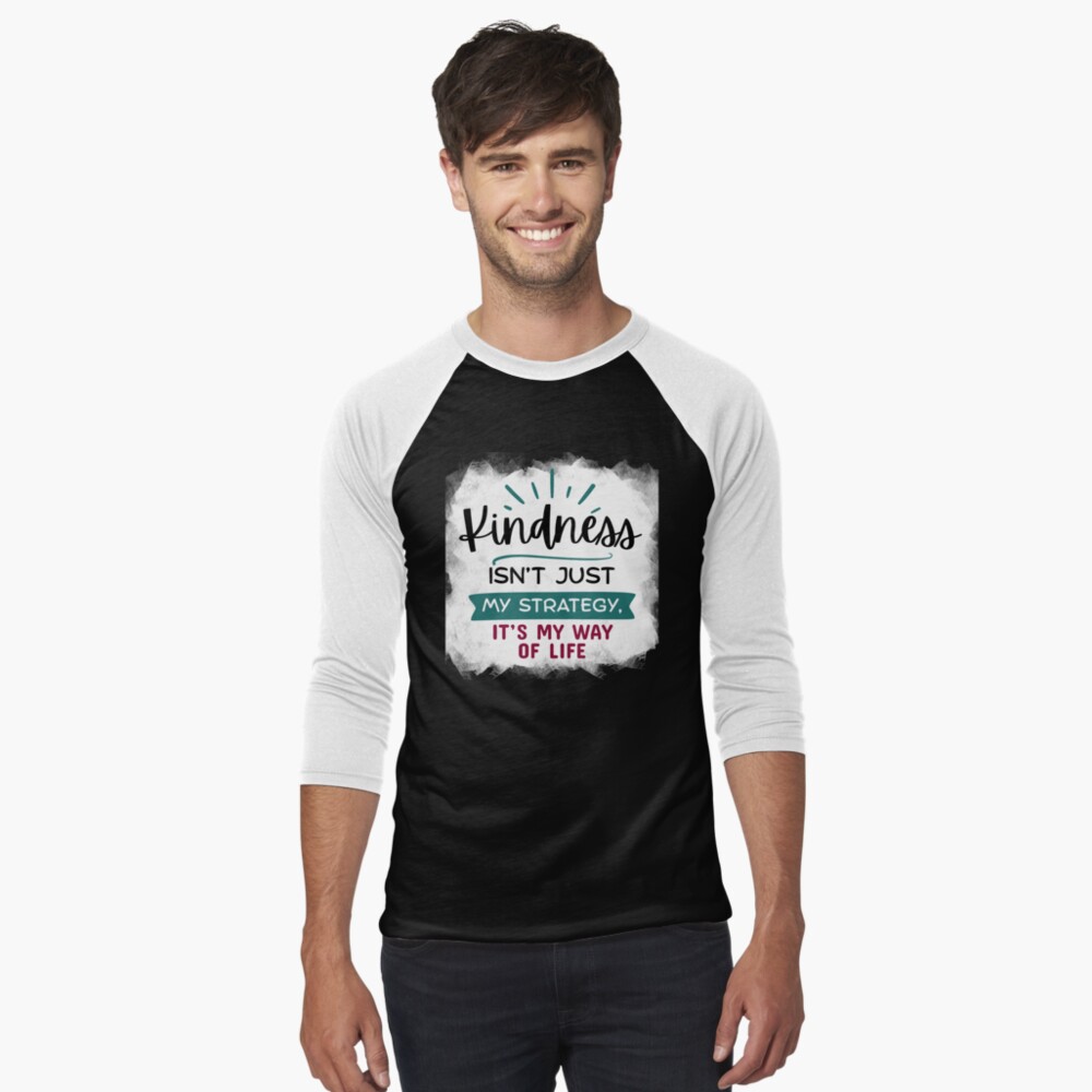 Item preview, Baseball ¾ Sleeve T-Shirt designed and sold by kindnesshero.