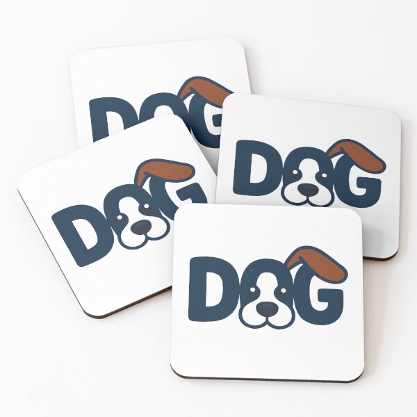 Item preview, Cute DOG Typography Logo with Puppy Eyes and Ears designed and sold by Akhidrai.