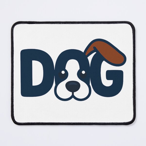 Item preview, Cute DOG Typography Logo with Puppy Eyes and Ears designed and sold by Akhidrai.