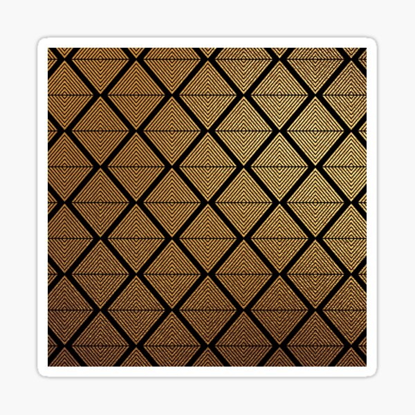 Item preview, Art Deco Golden Ombre Hues Diamond Shaped Pattern designed and sold by DEC02.
