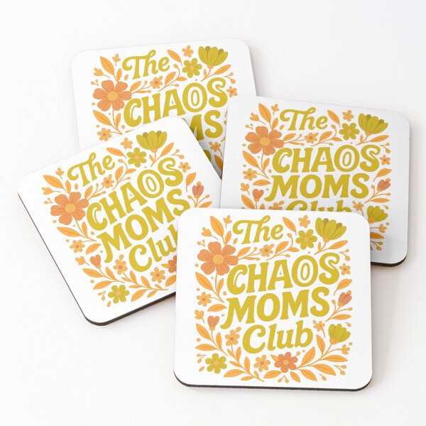 Item preview, The Chaos Mamas Club - Floral Retro Design  designed and sold by InnaPo ⭐⭐⭐⭐⭐.