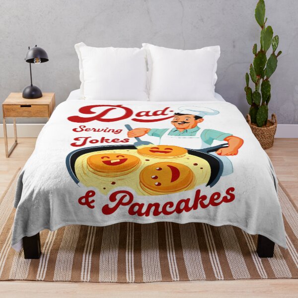 Item preview, Dad: Serving Jokes & Pancakes | Wholesome Breakfast Chef Father’s Day Digital Art  designed and sold by AnnDesignStudio.