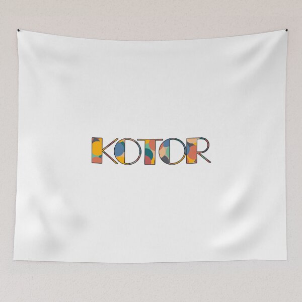 Item preview, Kotor Retro Pop Typography – Vibrant City Name Art designed and sold by Wanderful-roads.
