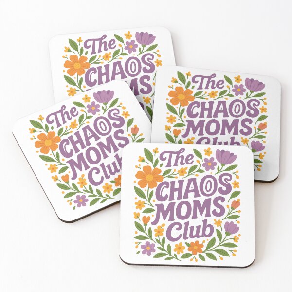 Item preview, The Chaos Moms Club - Floral Retro Design  designed and sold by InnaPo ⭐⭐⭐⭐⭐.