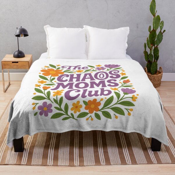 Item preview, The Chaos Moms Club - Floral Retro Design designed and sold by InnaPo ⭐⭐⭐⭐⭐.