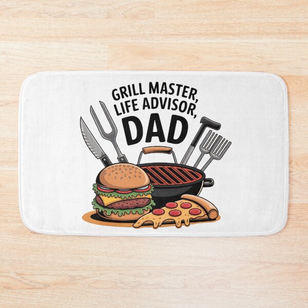 Item preview, Grill Master, Life Advisor, Dad | Authentic BBQ Father’s Day Digital Art | Funny Foodie Dad Print 2025 designed and sold by AnnDesignStudio.