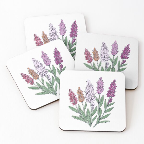 Item preview, lavender lesbian flag designed and sold by SapphicStore.