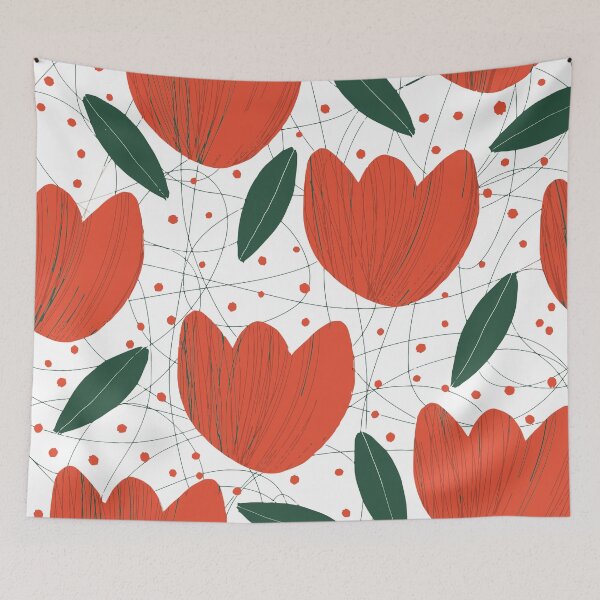Item preview, Lithograph of red tulips designed and sold by OtterFactory.
