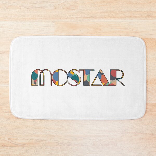 Item preview, Mostar Retro Pop Typography – Vibrant City Name Art designed and sold by Wanderful-roads.