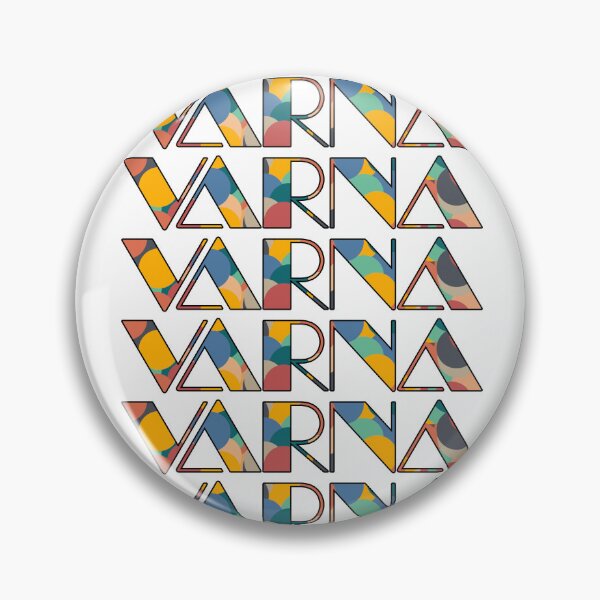 Item preview, Varna Retro Pop Typography – Vibrant City Name Art designed and sold by Wanderful-roads.