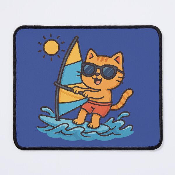 Item preview, Surfer Cat's Sunny Escape designed and sold by IraBum.