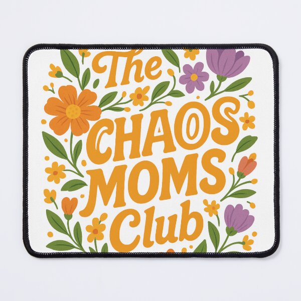 Item preview, The Chaos Moms Club - Floral Retro Design  designed and sold by InnaPo ⭐⭐⭐⭐⭐.