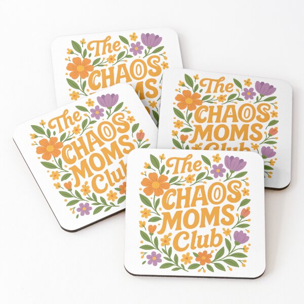 Item preview, The Chaos Moms Club - Floral Retro Design  designed and sold by InnaPo ⭐⭐⭐⭐⭐.