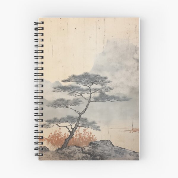 Item preview, Pino de estilo japonés vintage designed and sold by filigreedigital.