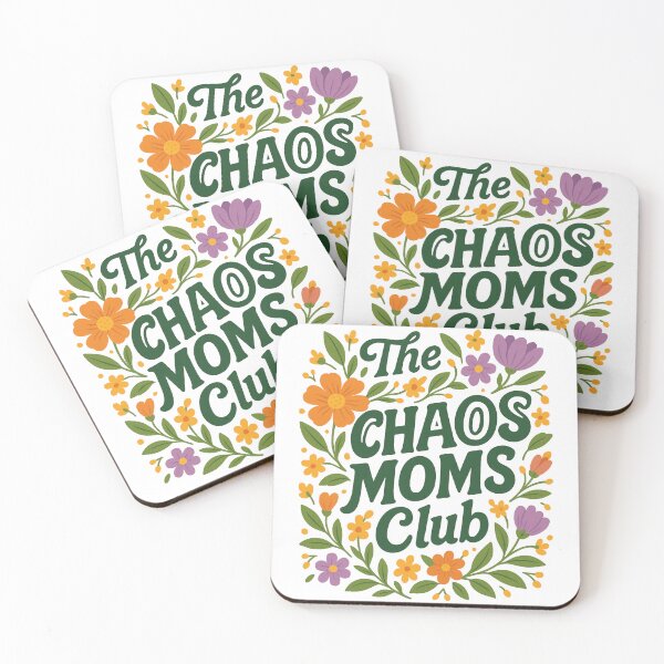 Item preview, The Chaos Moms Club - Floral Retro Design  designed and sold by InnaPo ⭐⭐⭐⭐⭐.