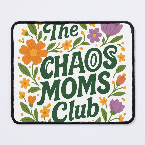 Item preview, The Chaos Moms Club - Floral Retro Design  designed and sold by InnaPo ⭐⭐⭐⭐⭐.