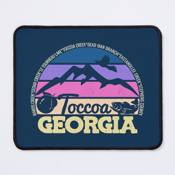 Item preview, Toccoa Georgia Sunset Retro Vintage Local Pride Logo designed and sold by CRHPOD20.