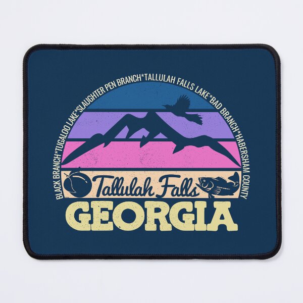 Item preview, Tallulah Falls Georgia Sunset Retro Vintage Local Pride Logo designed and sold by CRHPOD20.