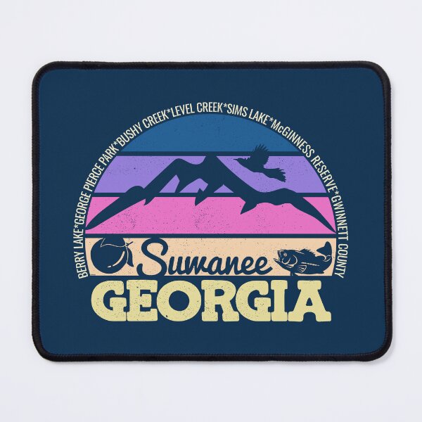 Item preview, Suwanee Georgia Sunset Retro Vintage Local Pride Logo designed and sold by CRHPOD20.