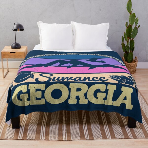 Item preview, Suwanee Georgia Sunset Retro Vintage Local Pride Logo designed and sold by CRHPOD20.