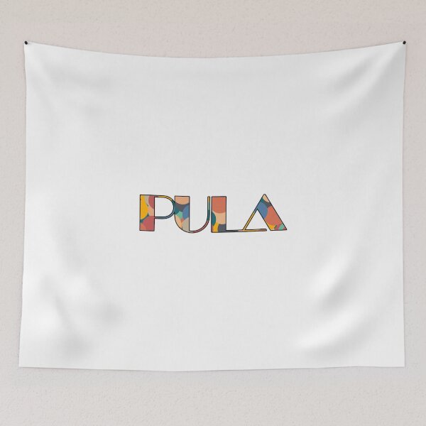 Item preview, Pula Retro Pop Typography – Vibrant City Name Art designed and sold by Wanderful-roads.