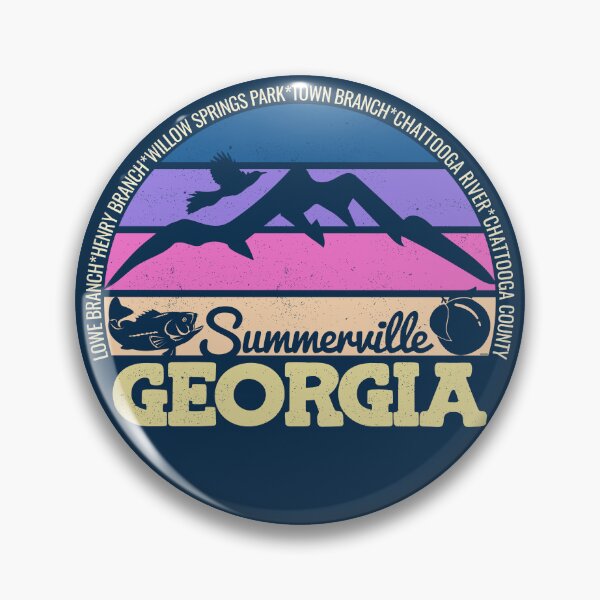 Item preview, Summerville Georgia Sunset Retro Vintage Local Pride Logo designed and sold by CRHPOD20.
